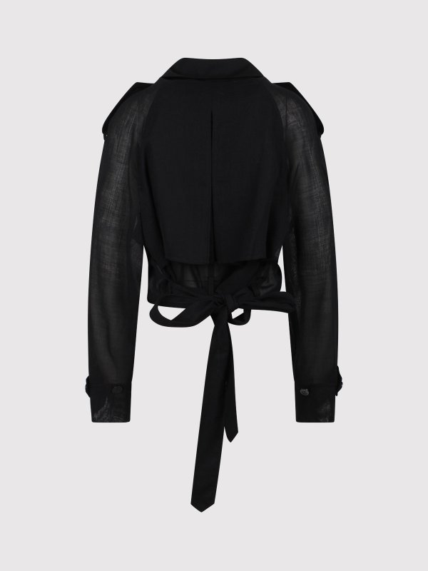 HELMUT LANG: trench coats online - Trench Cropped