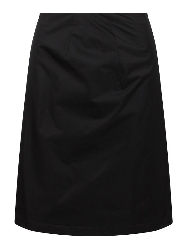 MONCLER: Jupes midi et au genou - Jupe Midi - Noir