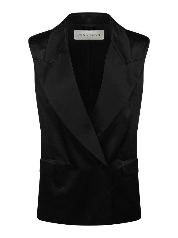 NINA RICCI: ブレザー - ブレザー - 黒