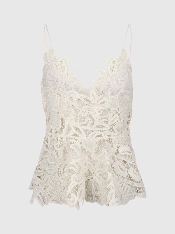 ULLA JOHNSON: Tops y camisetas sin mangas online - Top - Blanco