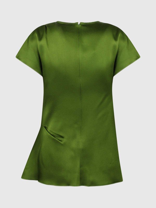 VICTORIA BECKHAM: Tops & Tank tops online - Top with Pliss detail