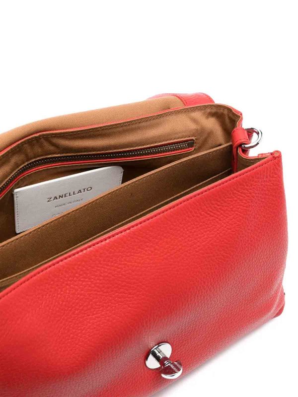 Daily postman bag day red shop online: ZANELLATO