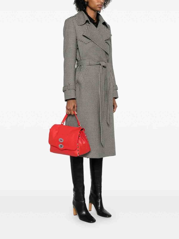 The Best Shops ZANELLATO: Daily postman bag day red