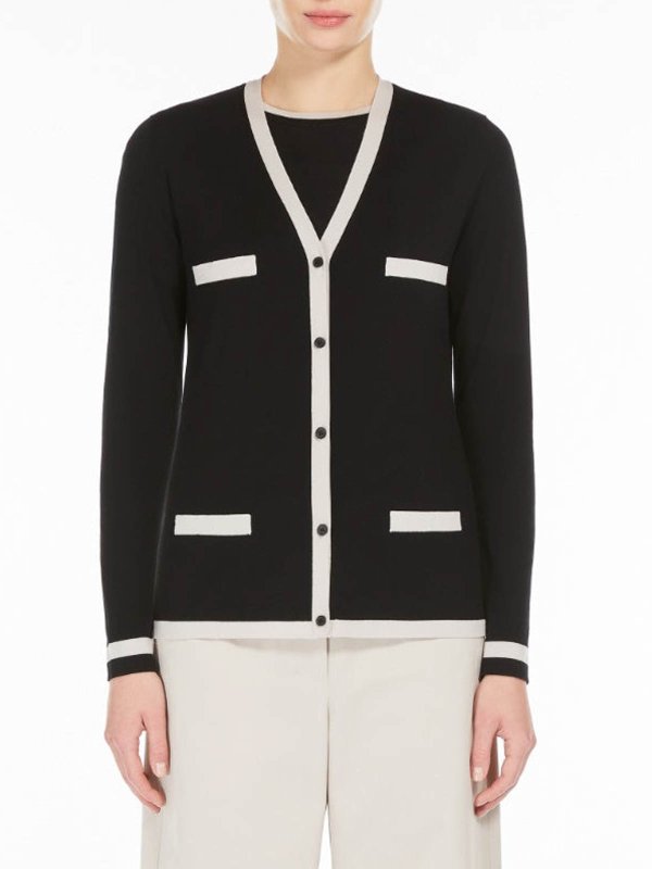The Best Shops S MAX MARA: cardigans - S Max Mara Cardigan Kenya Nero