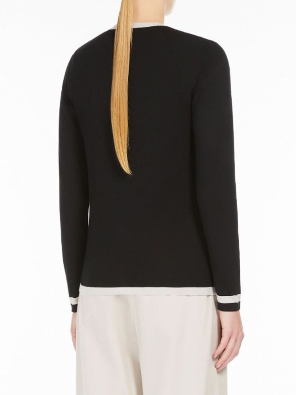 S Max Mara Cardigan Kenya Nero shop online: S MAX MARA