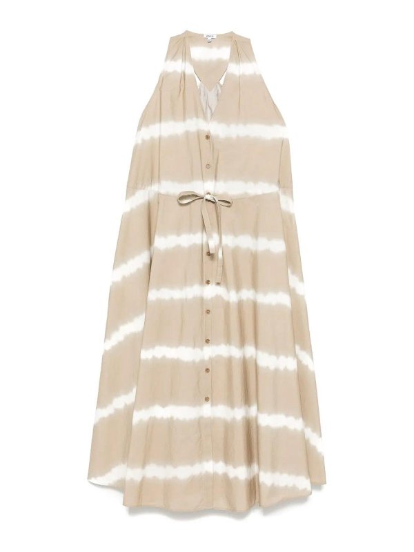 ASPESI: Robe longueur genou - Robe Au Genou - Beige