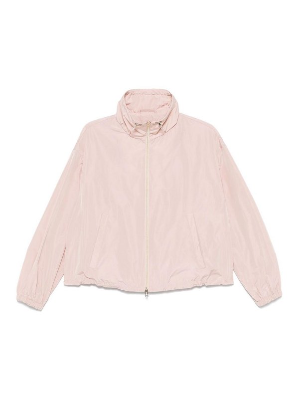 HERNO: casual jackets - Pink short jacket