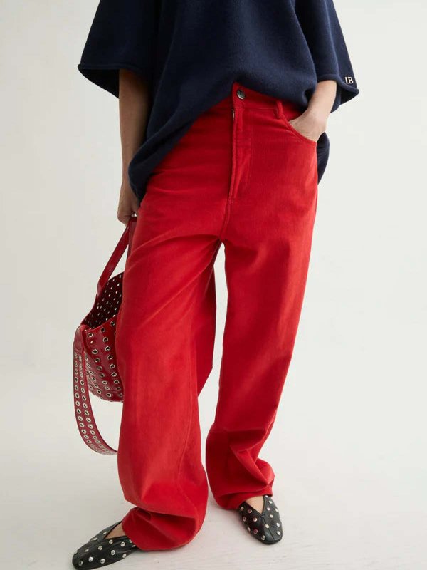 LAURENCE BRAS: Trousers Shorts online - Red trousers