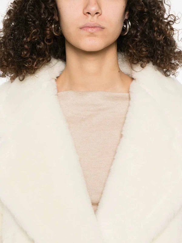 The Best Shops Max Mara: ニーレングスコート - 膝丈コート - 白