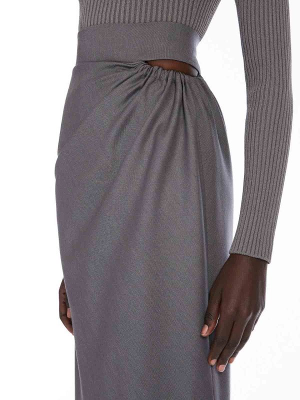Max Mara buy online Falda Larga - Plata