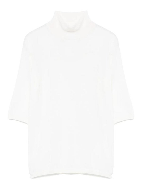 Max Mara: T-shirts - T-Shirt - Weiß