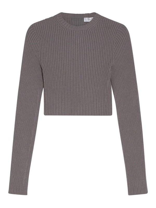 Max Mara: ボートネック - ボートネック - グレー