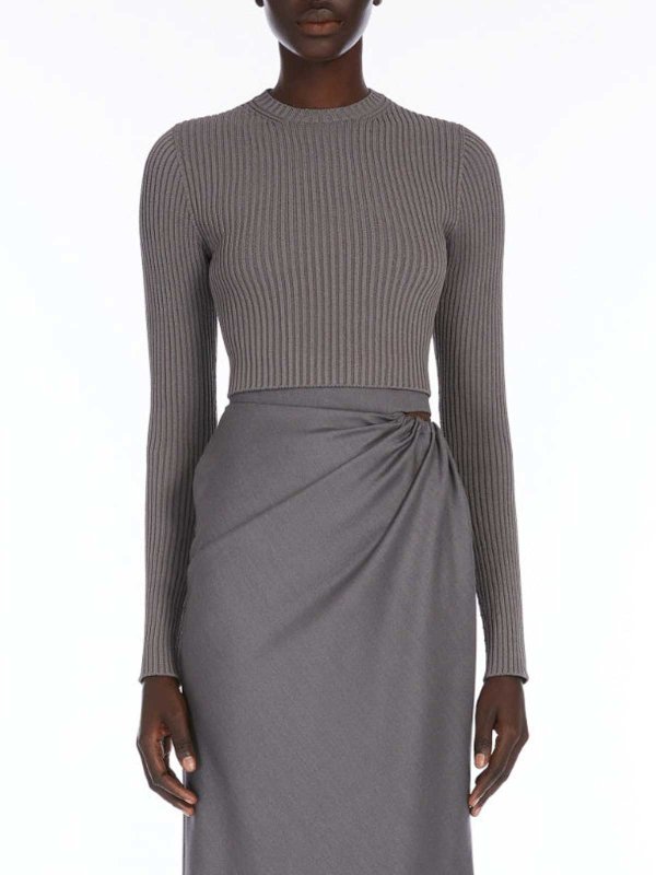 Max Mara: ボートネック online - ボートネック - グレー