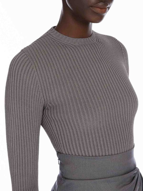 The Best Shops Max Mara: ボートネック - ボートネック - グレー