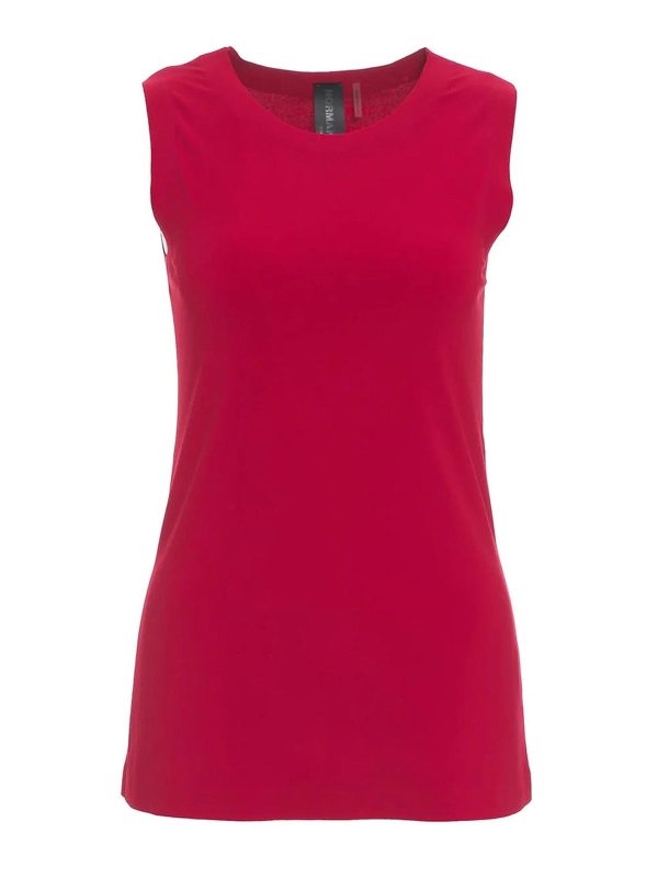 Norma Kamali: Tops & Tank tops - Top Rosso