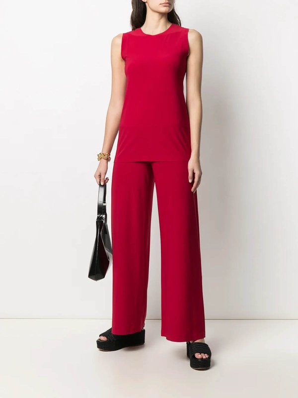 Norma Kamali: Trousers Shorts online - Red trousers