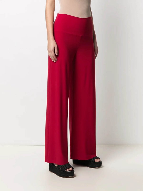 The Best Shops Norma Kamali: Trousers Shorts - Red trousers