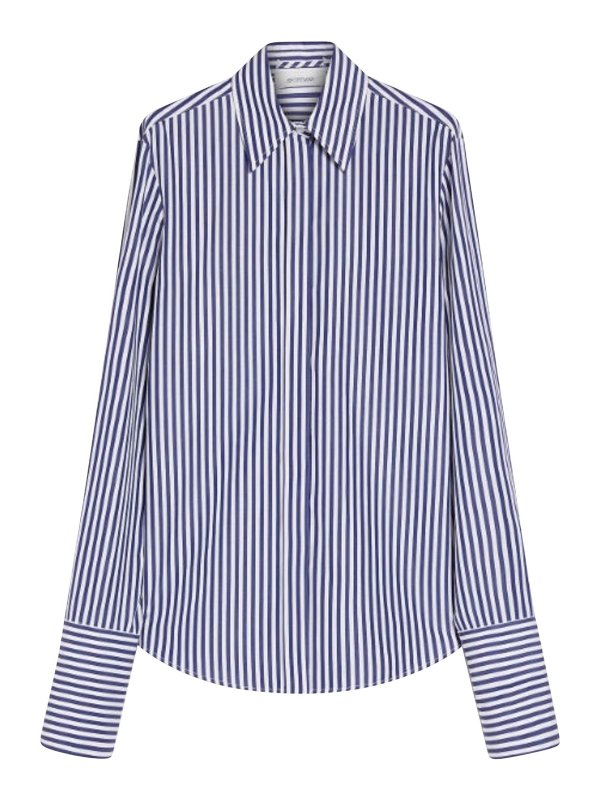 SPORTMAX: シャツ - シャツ - ブルー