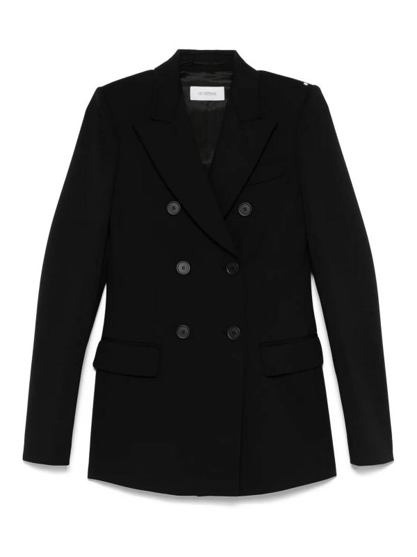 SPORTMAX: ブレザー - ブレザー - 黒