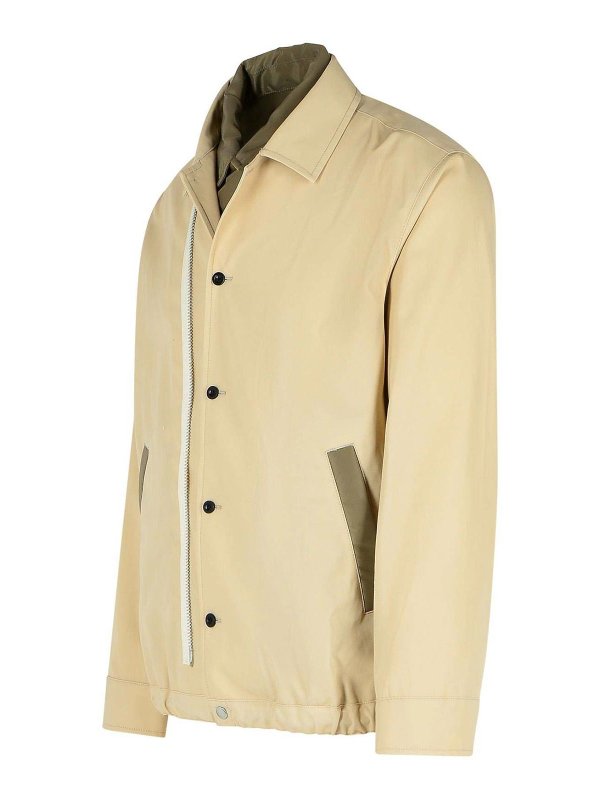The Best Shops Sacai: giacche casual - Giacca di cotone beige twill