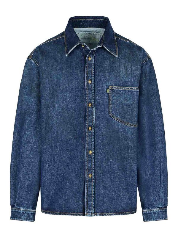 ERL: denim jacket - Jeans Blue Denim Jacket