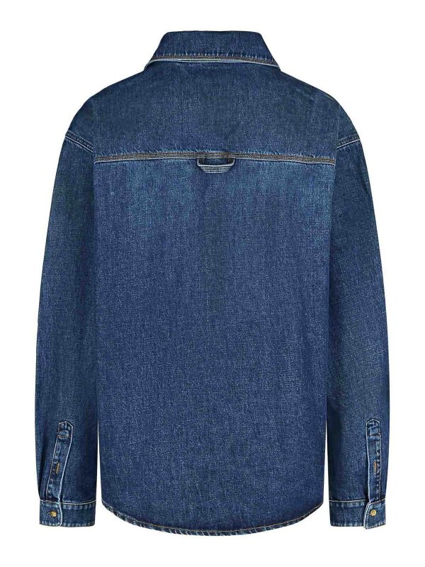 ERL: denim jacket online - Jeans Blue Denim Jacket