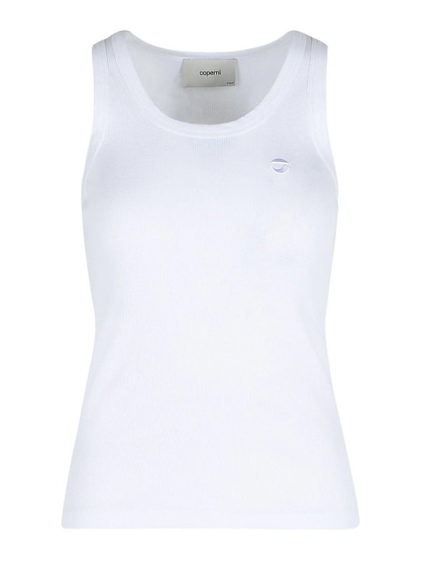 TOM FORD: Top e canotte - Canotta di cotone bianco