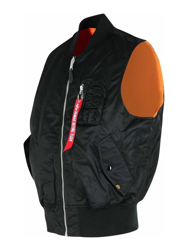 The Best Shops ALPHA INDUSTRIES: vests - Black Nylon Vest