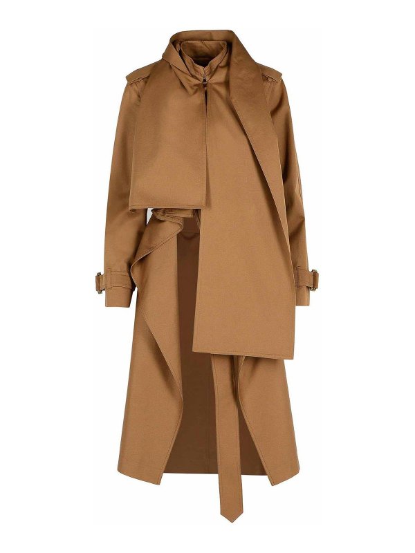 BURBERRY: トレンチコート - トレンチコート - ブラウン
