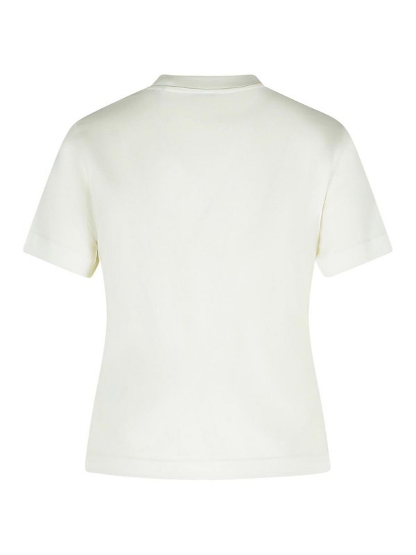 BURBERRY: t-shirts online - White Cotton T-Shirt