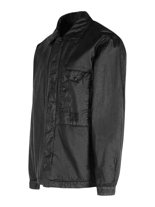 The Best Shops C.P. COMPANY: shirts - Black Linen Shirt