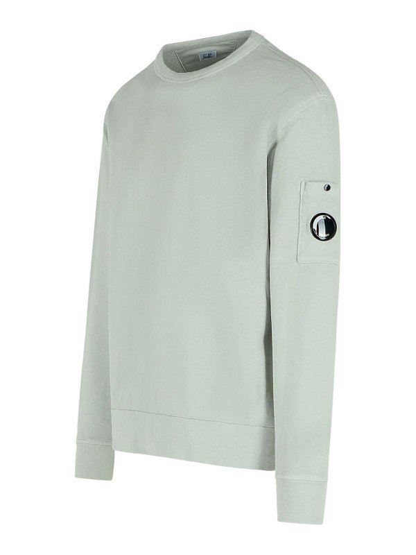 The Best Shops C.P. COMPANY: Suéteres con cuello pico - Suéter Cuello Redondo - Azul Claro