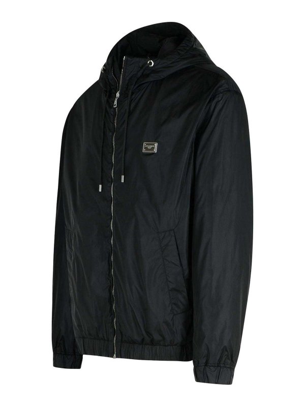 The Best Shops DOLCE & GABBANA: casual jackets - Black Nylon Jacket