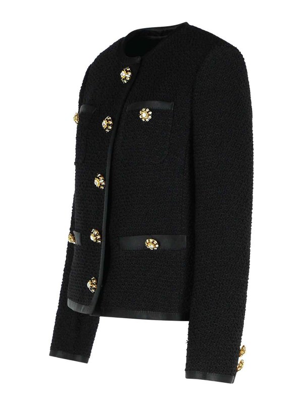 The Best Shops DOLCE & GABBANA: casual jackets - Black Wool Blend Jacket