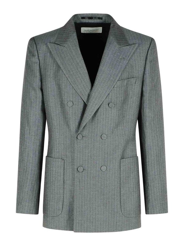 DRIES VAN NOTEN: Blazer - Blazer - Gris