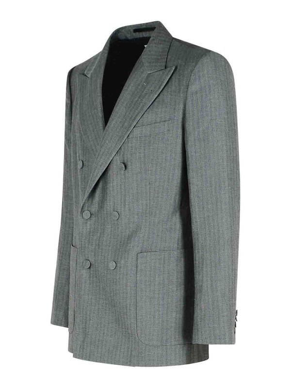 The Best Shops DRIES VAN NOTEN: Blazer - Blazer - Gris