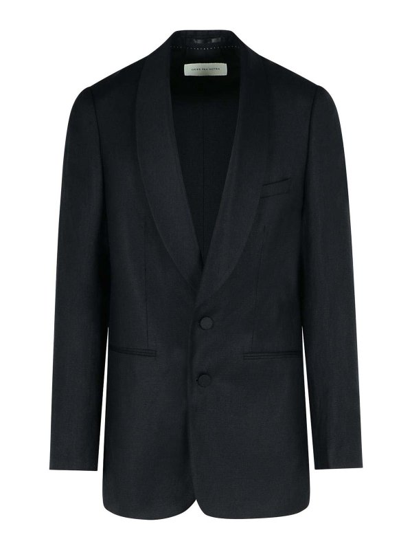 DRIES VAN NOTEN: Vestes de costume - Blazer - Noir