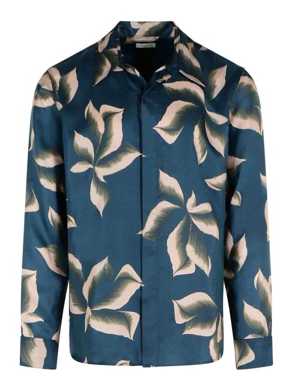 DRIES VAN NOTEN: Camisas - Camisa - Azul Oscuro