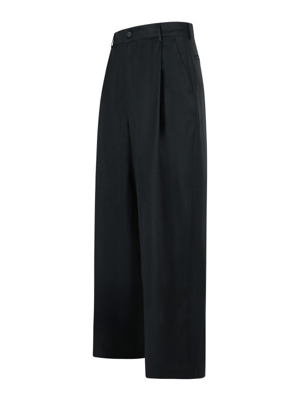 The Best Shops DRIES VAN NOTEN: カジュアルトラウザー - カジュアルパンツ - 黒