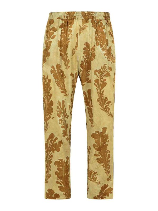 DRIES VAN NOTEN: カジュアルトラウザー - カジュアルパンツ - ベージュ