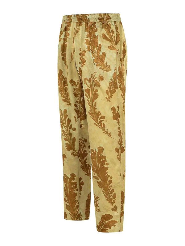 The Best Shops DRIES VAN NOTEN: カジュアルトラウザー - カジュアルパンツ - ベージュ