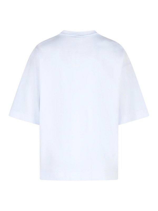 DRIES VAN NOTEN: t-shirts online - Hen Grey Cotton T-Shirt