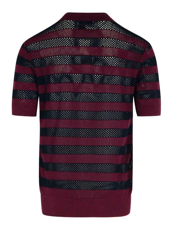 DRIES VAN NOTEN: ポロシャツ online - ポロシャツ - ダークレッド