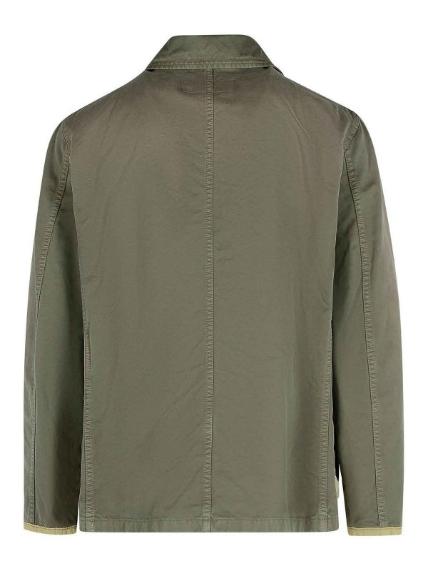 FAY: casual jackets online - Green Cotton Jacket