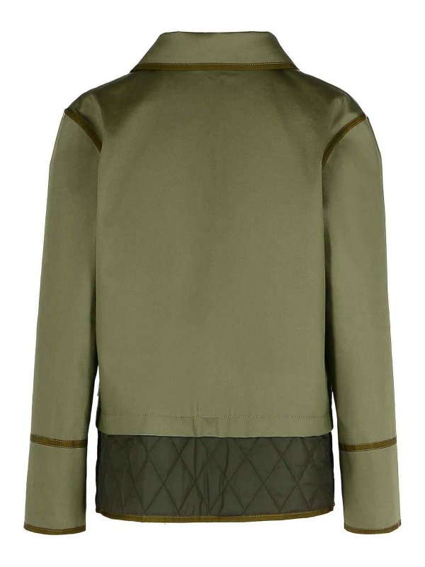 FAY: giacche casual online - Giacca di miscela di cotone verde