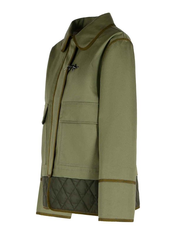 The Best Shops FAY: giacche casual - Giacca di miscela di cotone verde