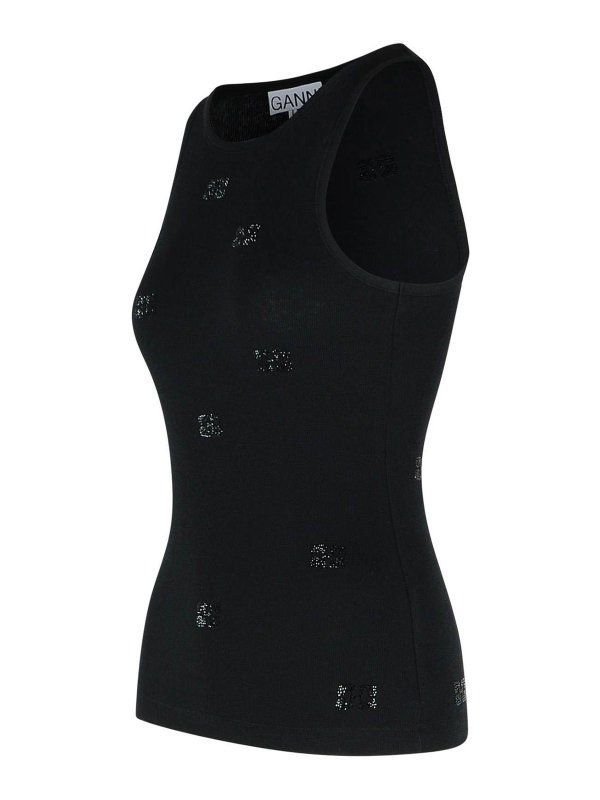 The Best Shops GANNI: Tops y camisetas sin mangas - Top - Negro