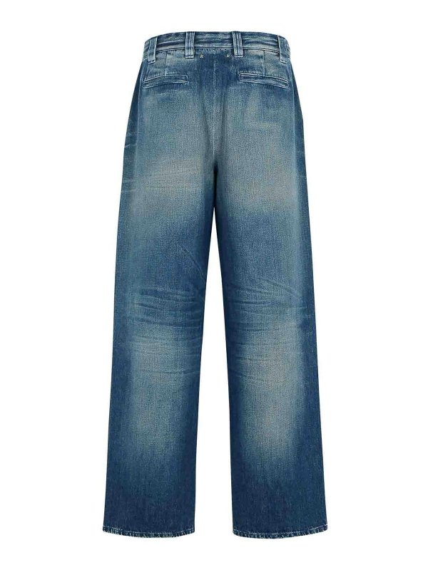 GOLDEN GOOSE: bootcut jeans online - Norton Light Blue Denim Jeans