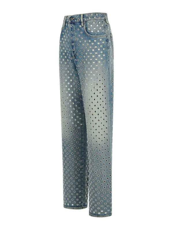 The Best Shops GOLDEN GOOSE: Jeans évasés - Jean Bootcut - Bleu Clair