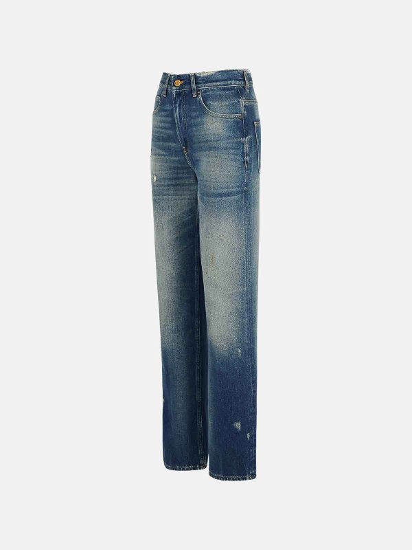 The Best Shops GOLDEN GOOSE: bootcut jeans - Norma Light Blue Denim Jeans